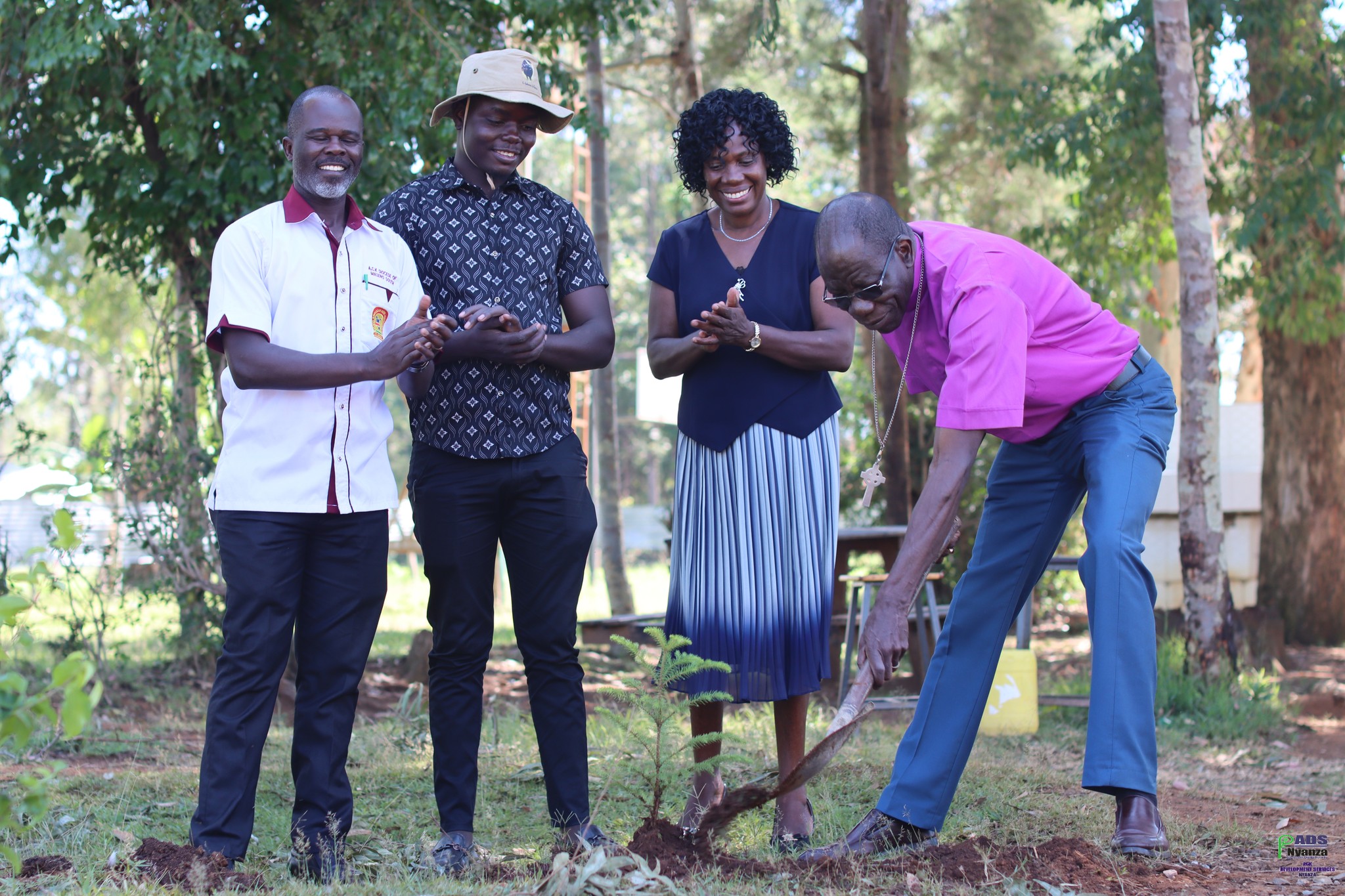 Tree planting event at Huma Girls' High School